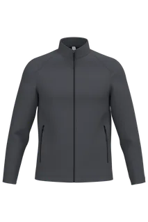 iDeal Basic Brand Heren softshelljas 2-laags in Ideal Dark Grey, voorkant
