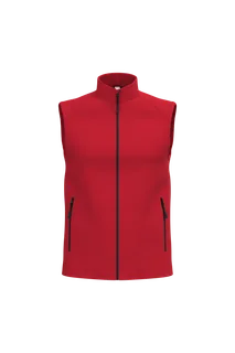 iDeal Basic Brand 2-laagse uniseks softshell bodywarmer in Ideal Red, voorkant
