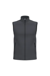 iDeal Basic Brand 2-laagse uniseks softshell bodywarmer in Ideal Dark Grey, voorkant