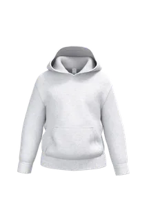 iDeal Basic Brand Kinder hoodie met capuchon in Ideal Ash Heather, voorkant