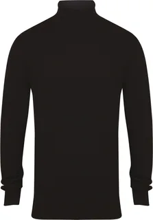 Henbury Roll-Neck Jumper in Black, voorkant