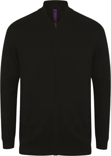 Henbury Cardigan met rits in Black, voorkant