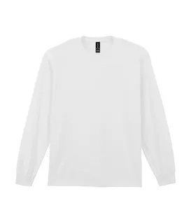 Gildan Ultra Cotton T-shirt met lange mouwen in White, voorkant