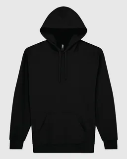 Gildan Hammer Hammer hoodie adult in Pitch Black, voorkant