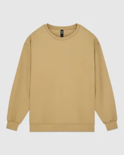 Gildan Hammer Hammer sweater met ronde hals in Tan, voorkant