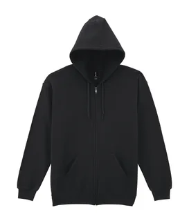 Gildan Heavy full-zip hoodie in Black, voorkant