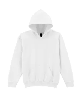 Gildan Kinderhoodie van mengweefsel in White, voorkant