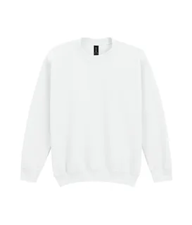 Gildan Zware kinder sweater van mengweefsel in White, voorkant