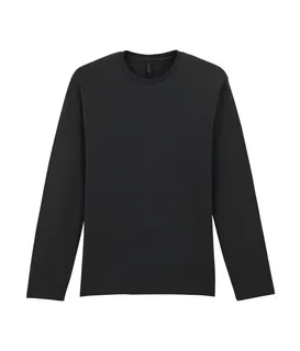 Gildan Heren Softstyle® T-shirt met lange mouwen in Black, voorkant
