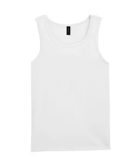 Gildan Softstyle Adult Tank Top in White, voorkant