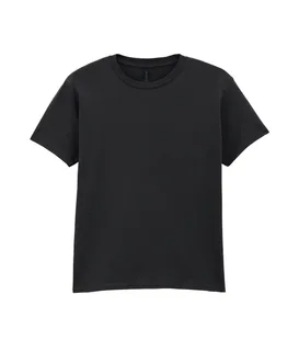 Gildan Softstyle Kids' T-shirt in Black, voorkant