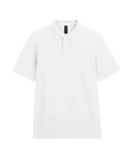 Gildan Softstyle Adult Double Pique Polo in White, voorkant