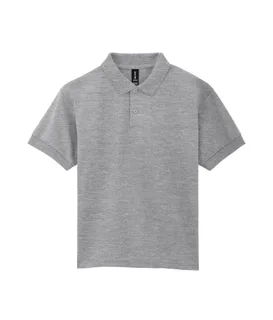 Gildan Dryblend Classic Fit Kinder Jersey Polo in Sport Grey, voorkant