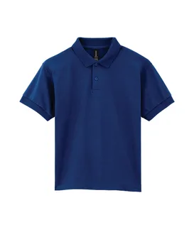 Gildan Dryblend Classic Fit Kinder Jersey Polo in Navy, voorkant