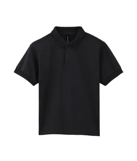 Gildan Dryblend Classic Fit Kinder Jersey Polo in Black, voorkant
