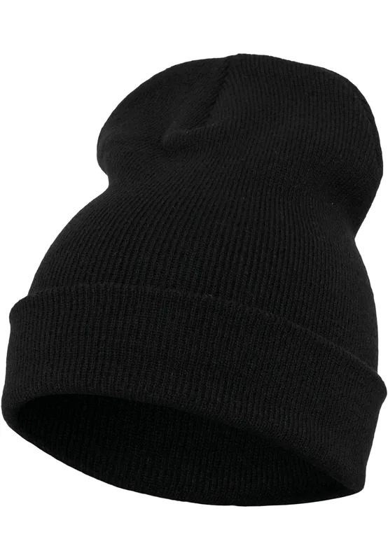 Flexfit Lange beanie van grove breisteek