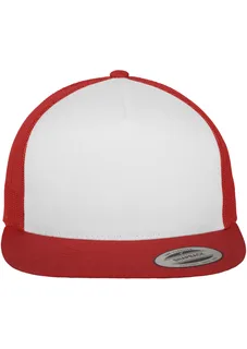 Flexfit Klassieke truckerpet in RED / WHITE, voorkant