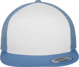 Flexfit Klassieke truckerpet in C Blue / White / C Blue, voorkant