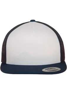 Flexfit Klassieke truckerpet in NAVY / WHITE, voorkant