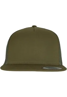 Flexfit Classic Trucker cap in Moosgreen, voorkant