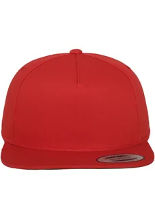 Flexfit Classic snapbackpet 5 panelen in RED, voorkant