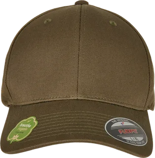 Flexfit Pet Flexfit van biologisch katoen in Burnt Olive, voorkant