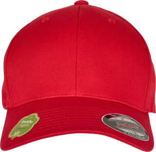 Flexfit Pet Flexfit van biologisch katoen in RED, voorkant