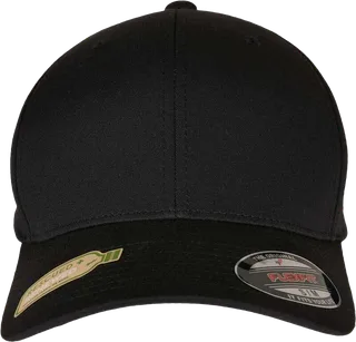 Flexfit Pet van gerecycled polyester in BLACK, voorkant