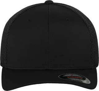 Flexfit Pet Tactel Mesh in BLACK, voorkant