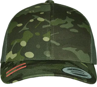 Flexfit Multicam retro truckerpet in Multicam Tropic, voorkant