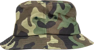 Flexfit Bob Camo in GREEN CAMOUFLAGE, voorkant
