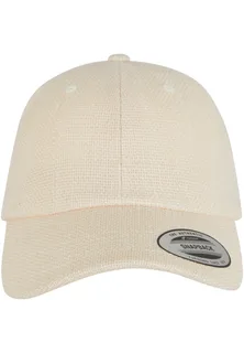 Flexfit Uniseks pet Dad van jute in OFFWHITE, voorkant