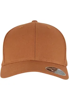 Flexfit Curved Snapback-pet in BROWN, voorkant