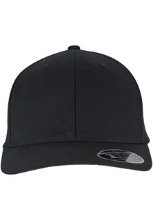 Flexfit Curved Snapback-pet in BLACK, voorkant