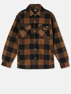 Dickies Portland shirt in Khaki / Black, voorkant