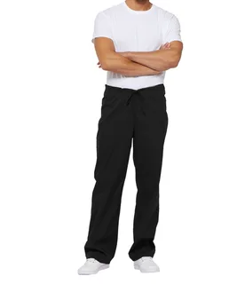 Dickies Medical Uniseks Broek met trekkoordje standard taille in Black, voorkant