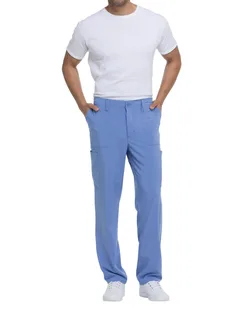 Dickies Medical Herenbroek met trekkoordje standard taille in Ciel, voorkant