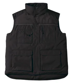 B&C Expert Pro Bodywarmer in Black, voorkant