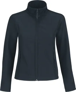 B&C Id.701 Softshell / Women in Navy / Neon Green, voorkant