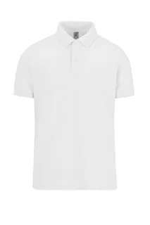B&C MY POLO 210 Heren korte mouwen in White, voorkant