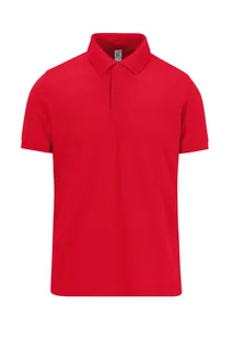 B&C MY POLO 210 Heren korte mouwen in Red, voorkant