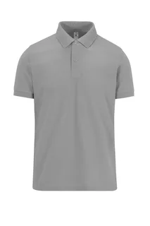 B&C MY POLO 210 Heren korte mouwen in Sport Grey, voorkant