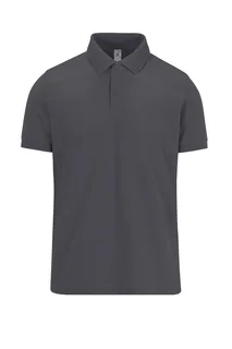 B&C MY POLO 210 Heren korte mouwen in Dark Grey, voorkant