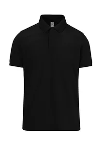 B&C MY POLO 210 Heren korte mouwen in Black, voorkant