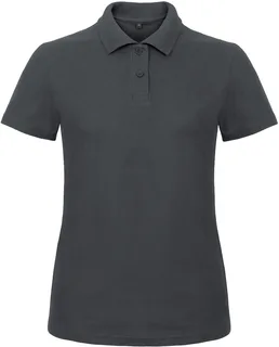 B&C Id.001 dames polo in Anthracite, voorkant