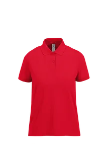 B&C MY POLO 210 Dames korte mouwen in Red, voorkant