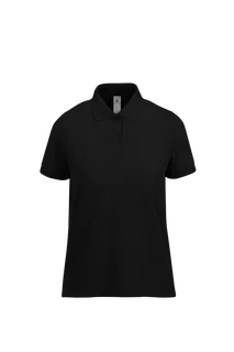 B&C MY POLO 180 Ladies' short sleeves in Black, voorkant