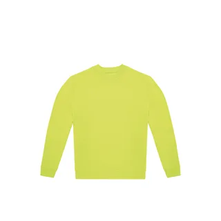 B&C Sweater met ronde hals ID.222 in Acid Lime, voorkant