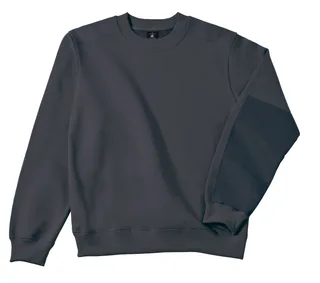 B&C Pro Hero Pro workwear sweater in Dark Grey, voorkant