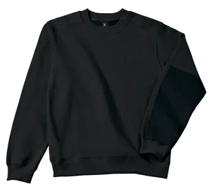 B&C Pro Hero Pro workwear sweater in Black, voorkant